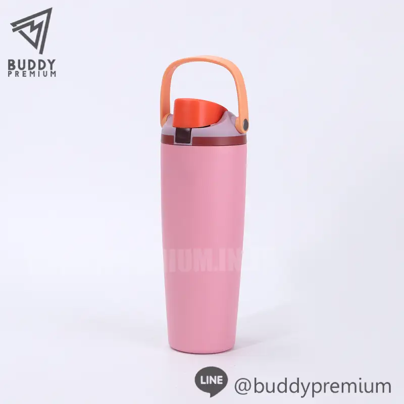 กระบอกน้ำสแตนเลส_SWB043_ชมพู กระบอกน้ำสแตนเลส รุ่นSWB043 สีชมพู