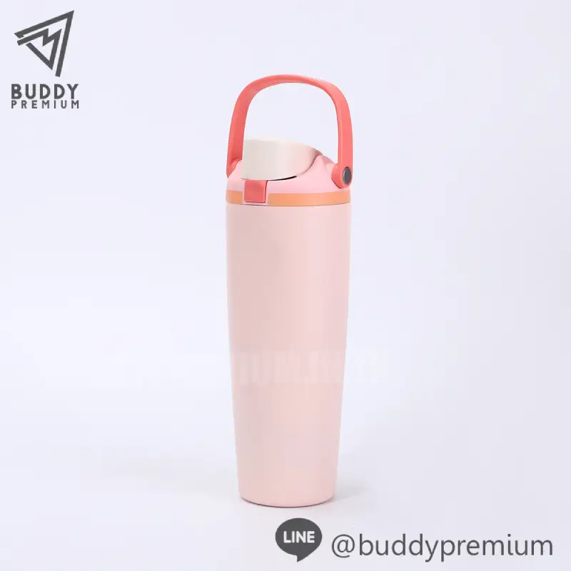 กระบอกน้ำสแตนเลส_SWB043_ชมพูอ่อน กระบอกน้ำสแตนเลส รุ่นSWB043 สีชมพูอ่อน