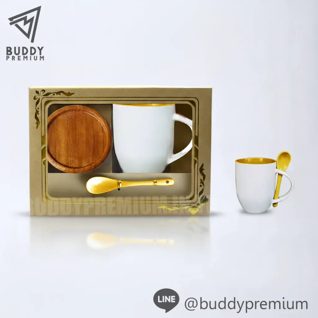 ชุดแก้วกาแฟพร้อมจานรอง_CMB200_เหลือง ชุดแก้วกาแฟพร้อมจานรอง รุ่นCMB200 สีเหลือง