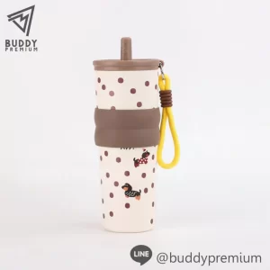 แก้วน้ำเก็บความเย็น รุ่นSWB713 ลายสุนัขสีน้ำตาล