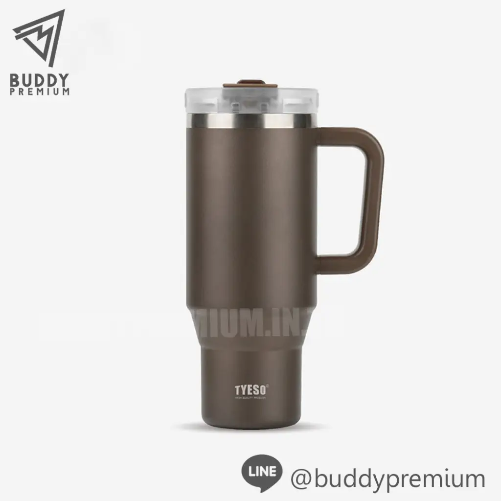 แก้วสแตนเลสมีหูจับ TYESO แท้_SWB149_น้ำตาล แก้วสแตนเลสมีหูจับ TYESO แท้ รุ่นSWB149 สีน้ำตาล
