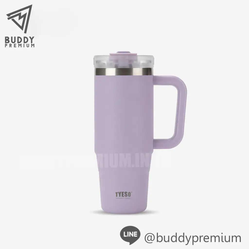 แก้วสแตนเลสมีหูจับ TYESO แท้_SWB149_ม่วง