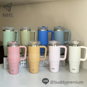 แก้วสแตนเลสมีหูจับ TYESO แท้ รุ่นSWB149 รวมสี(2)