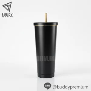 แก้วสแตนเลสเก็บความเย็น รุ่นSWB714 สีดำ