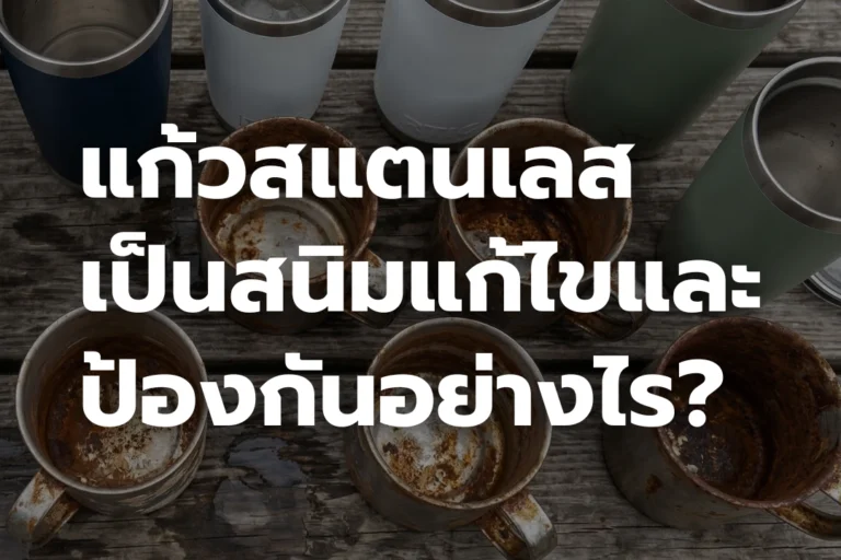 แก้วสแตนเลส เป็นสนิม แก้ไขและป้องกันอย่างไร?