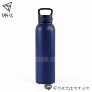 กระบอกน้ำสแตนเลส SWB211 สีน้ำเงิน รับทำของพรีเมี่ยมสกรีนโลโก้