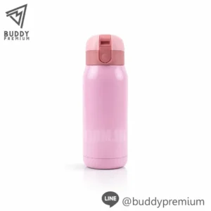 กระบอกน้ำสแตนเลส SWB360 สีชมพู ดีไซน์มินิมอล ของพรีเมี่ยม