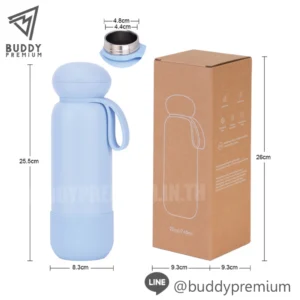 ขนาดกระบอกน้ำสแตนเลส SWB311 740ml สูง 25.5 ซม. กว้าง 8.3 ซม.